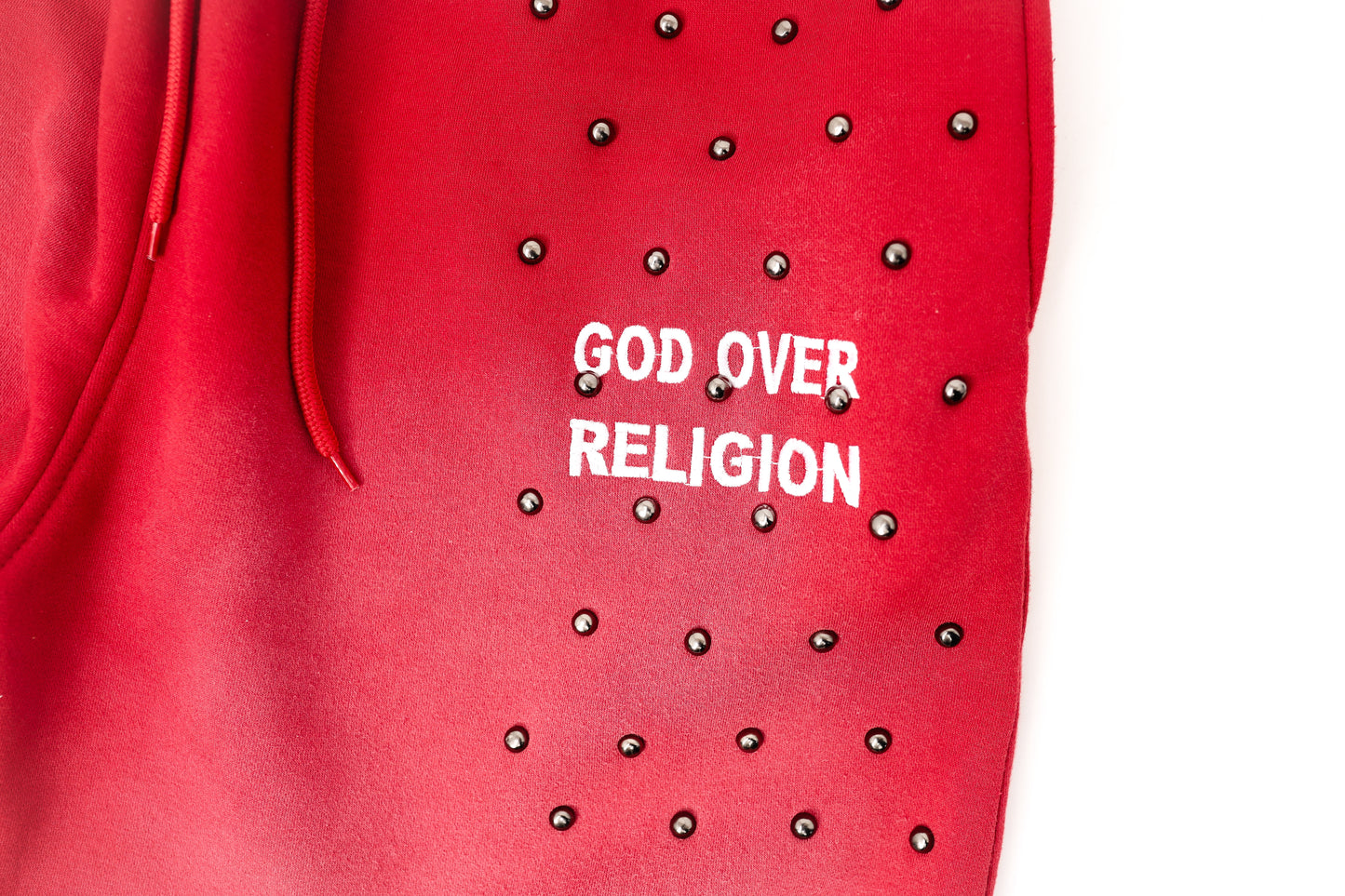 GOD OVER RELIGION “ Studded Sweats