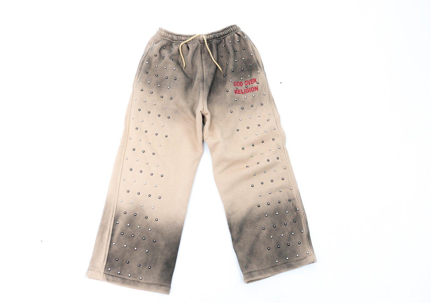GOD OVER RELIGION “ Studded Sweats"