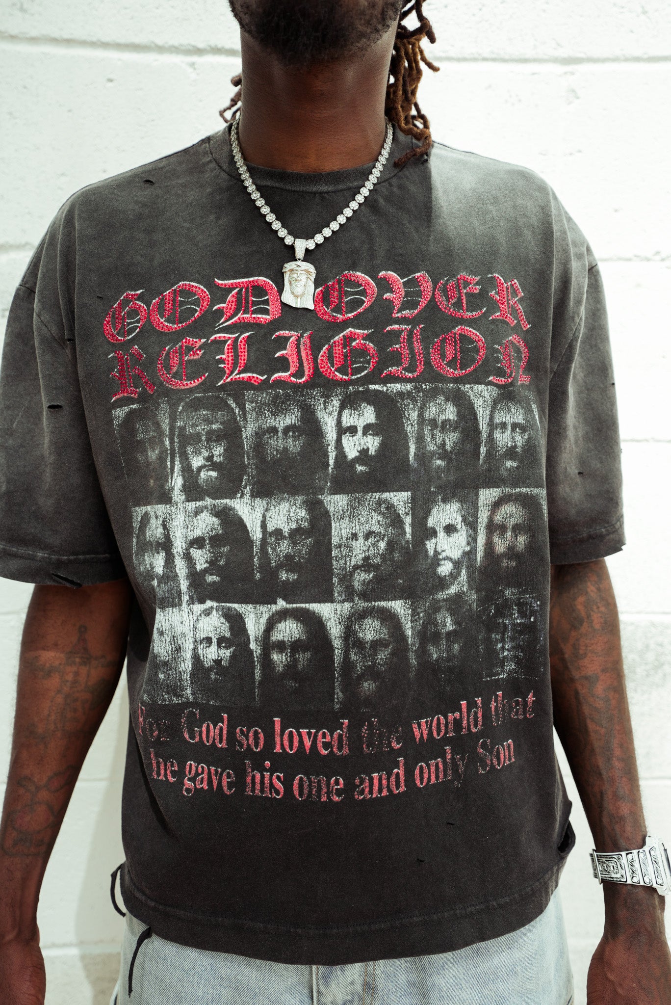 God Over Religion “Faces” T